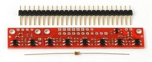 QTR-8A heijastusanturimatriisi, analoginen, Pololu 960 hinta ja tiedot | Mikrokontrollerit | hobbyhall.fi