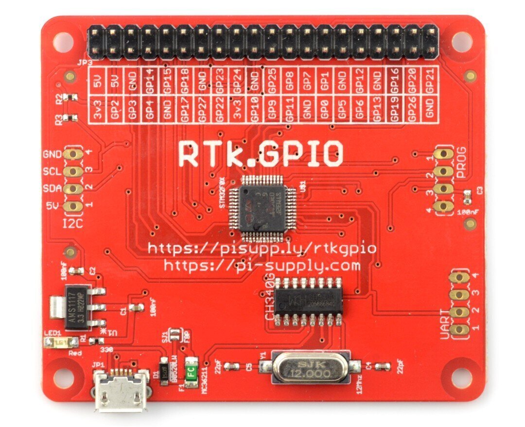 Avoimen lähdekoodin elektroniikka Ryanteck RTk.GPIO, STM32, GPIO-liitäntä PC:lle ja Macille hinta ja tiedot | Mikrokontrollerit | hobbyhall.fi