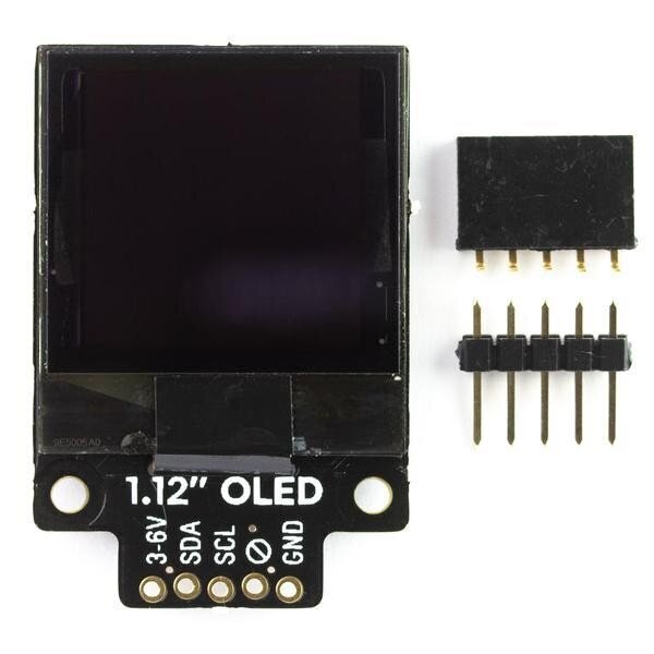 PiMoroni Mono OLED, graafinen yksivärinen näyttö hinta ja tiedot | Mikrokontrollerit | hobbyhall.fi