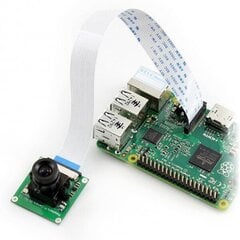 Kamera HD B OV5647 5Mpx, tarkennuksen säätö Raspberry Pi:lle, Waveshare 8193 hinta ja tiedot | Mikrokontrollerit | hobbyhall.fi