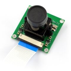 Kamera HD B OV5647 5Mpx, tarkennuksen säätö Raspberry Pi:lle, Waveshare 8193 hinta ja tiedot | Mikrokontrollerit | hobbyhall.fi