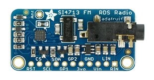 Si4713, FM-stereoradiolähetin RDS/RBDS:llä, Adafruit 1958 hinta ja tiedot | Mikrokontrollerit | hobbyhall.fi