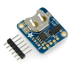 RTC DS1307 I2C reaaliaikainen kello Adafruit 3296 hinta ja tiedot | Mikrokontrollerit | hobbyhall.fi