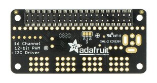 Servo konepelti, 16-kanavainen PWM I2C -ohjain Raspberry Pi:lle, Adafruit 3416 hinta ja tiedot | Mikrokontrollerit | hobbyhall.fi