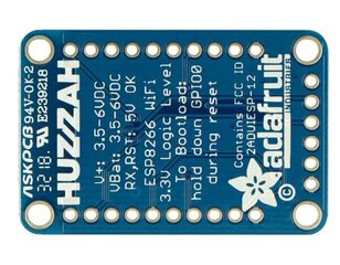 Huzzah ESP8266, WiFi-moduuli GPIO, ADC, PCB-antenni hinta ja tiedot | Mikrokontrollerit | hobbyhall.fi