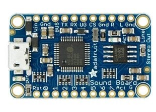 Audio FX Mini Sound Board, WAV / OGG 2MB soitin, Adafruit 2342 hinta ja tiedot | Mikrokontrollerit | hobbyhall.fi