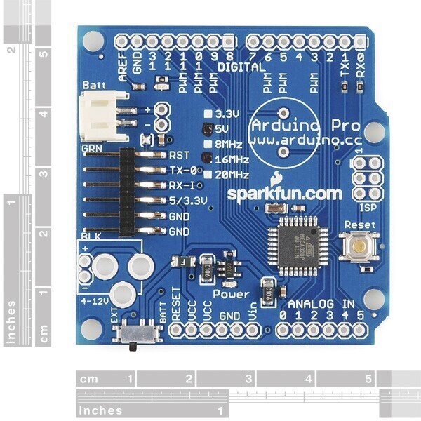 Arduino Pro 328 -moduuli, 5V / 16MHz, SparkFun DEV-10915 hinta ja tiedot | Mikrokontrollerit | hobbyhall.fi