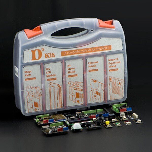 DFRobot Mega D3 KIT, kattava harjoitussarja DFRDuino Mega 2560:lla hinta ja tiedot | Mikrokontrollerit | hobbyhall.fi