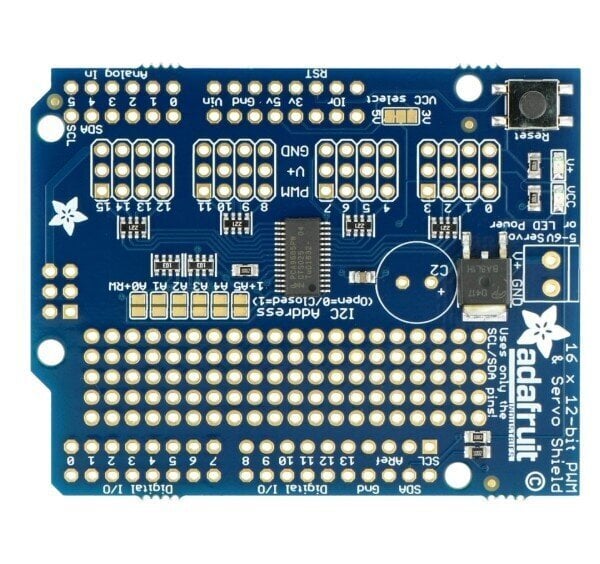 16-kanavainen 12-bittinen PWM I2C Shield Servo -ohjain hinta ja tiedot | Mikrokontrollerit | hobbyhall.fi