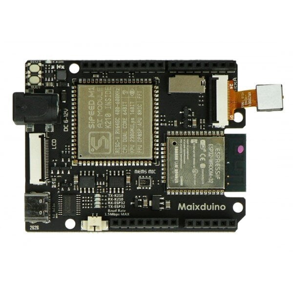 WiFi-ohjain Maixduino AI - K210 RISC-V AI + LOT ESP32 + OV2640 - DFRobot DFR0640 hinta ja tiedot | Mikrokontrollerit | hobbyhall.fi