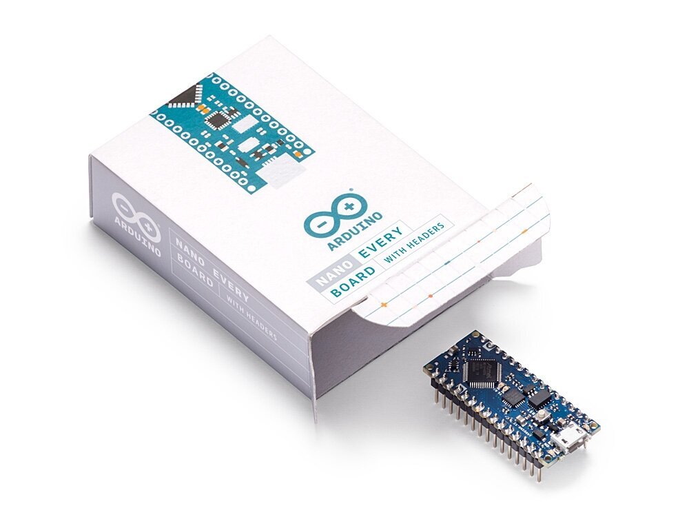 Arduino Nano Every, liittimillä hinta ja tiedot | Mikrokontrollerit | hobbyhall.fi