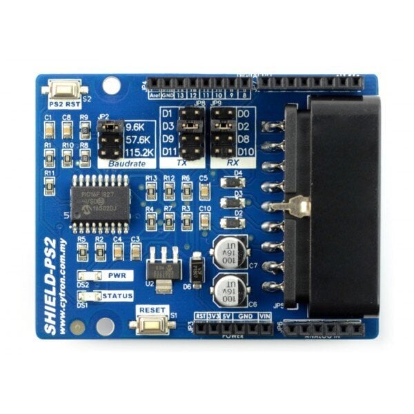 Cytron PS2 Shield - Arduino-lisäosa hinta ja tiedot | Mikrokontrollerit | hobbyhall.fi