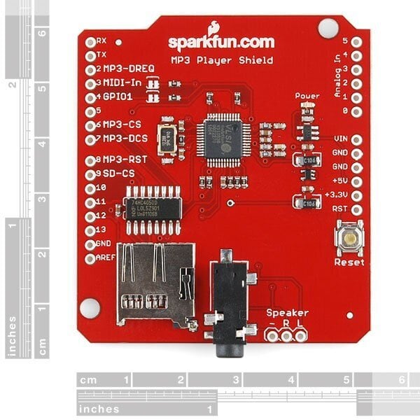 Arduino SparkFun MP3-soitinlaatikko hinta ja tiedot | Mikrokontrollerit | hobbyhall.fi