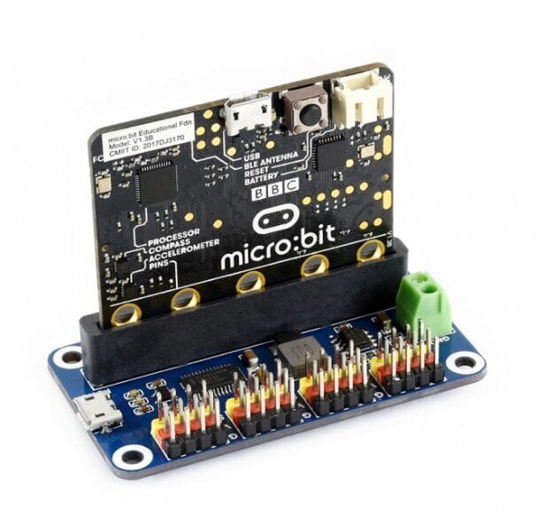 Waveshare PWM servomoottoriohjain Micro:bit 16-kanavaiselle 12-bittiselle 5V hinta ja tiedot | Mikrokontrollerit | hobbyhall.fi