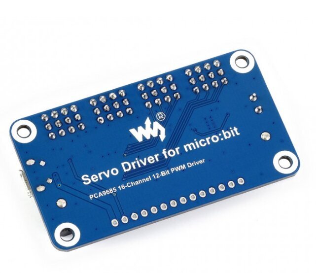 Waveshare PWM servomoottoriohjain Micro:bit 16-kanavaiselle 12-bittiselle 5V hinta ja tiedot | Mikrokontrollerit | hobbyhall.fi