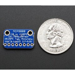 Adafruit MCP9808 - erittäin tarkka lämpötila-anturi I2C 2.7V-5.5V -40-125°C hinta ja tiedot | Mikrokontrollerit | hobbyhall.fi