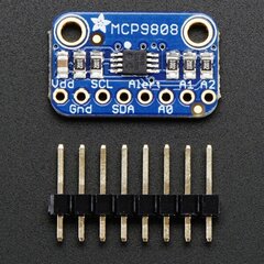 Adafruit MCP9808 - erittäin tarkka lämpötila-anturi I2C 2.7V-5.5V -40-125°C hinta ja tiedot | Mikrokontrollerit | hobbyhall.fi