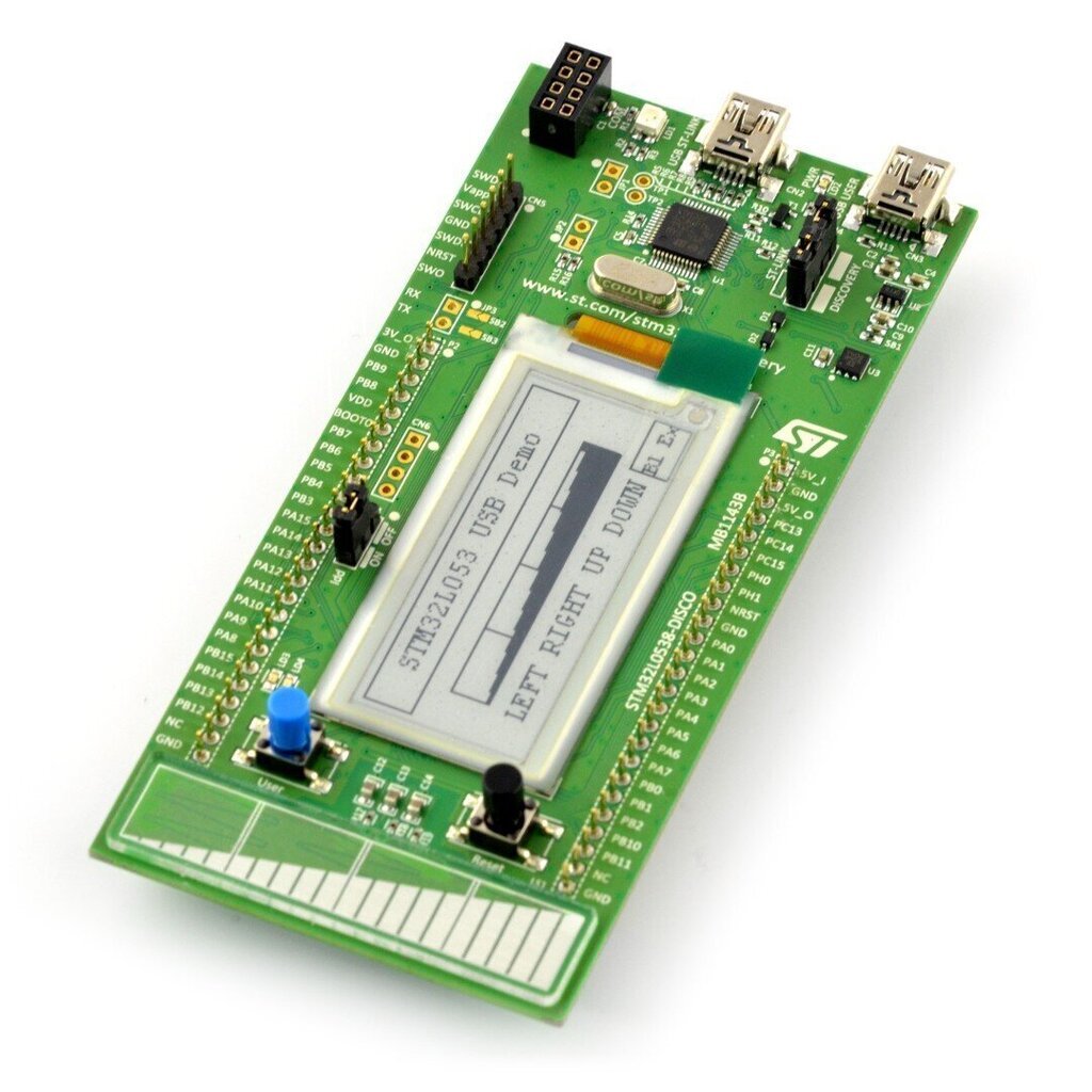 Avoimen lähdekoodin elektroniikka STM32L053, STM32L053 DISCOVERY Cortex M0 + E 2,04" hinta ja tiedot | Mikrokontrollerit | hobbyhall.fi