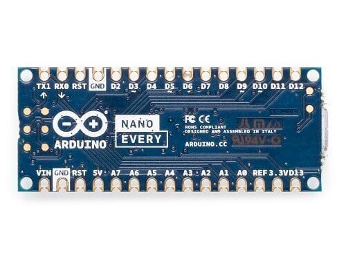 Avoimen lähdekoodin elektroniikka, Arduino Nano Every - moduuli ABX00028 hinta ja tiedot | Mikrokontrollerit | hobbyhall.fi