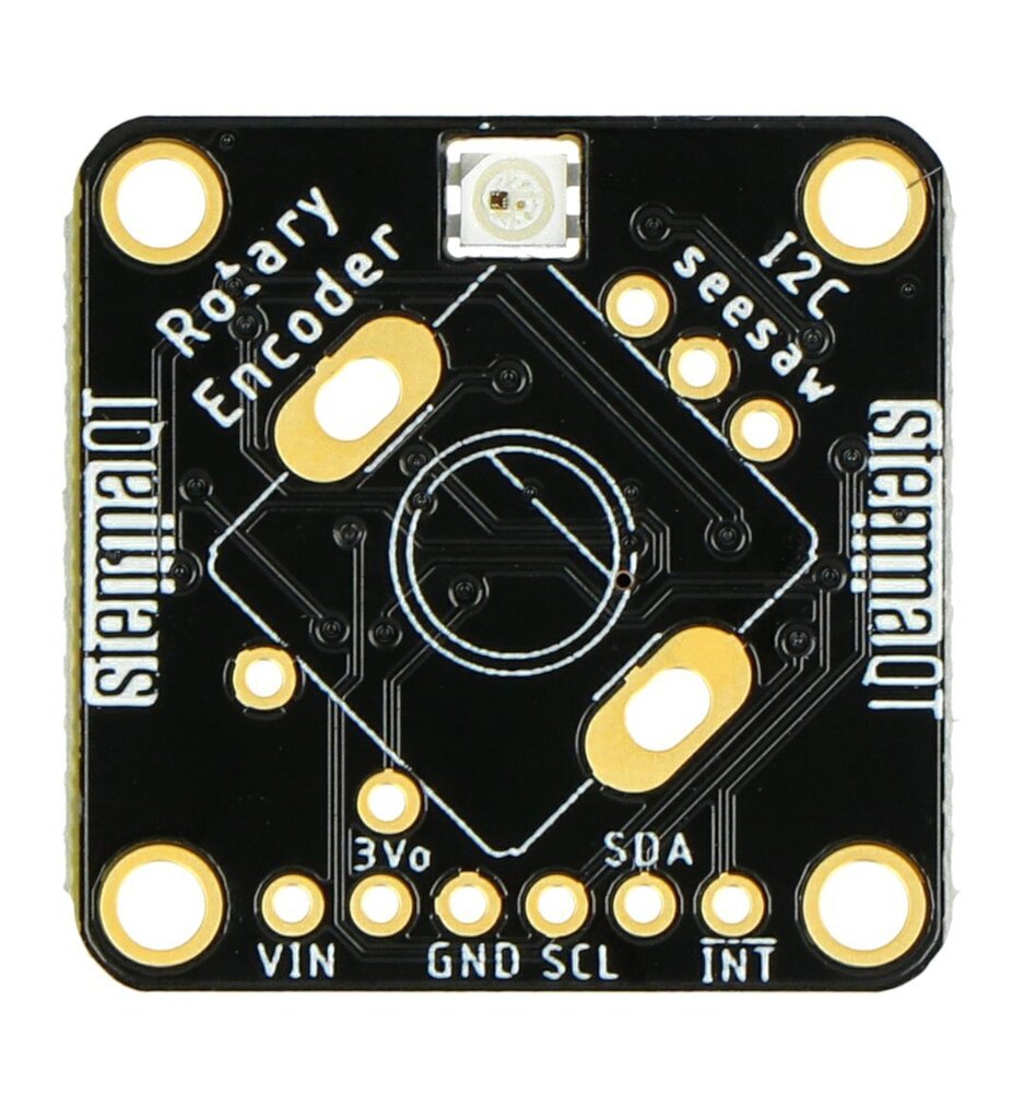 Pyörivä enkooderi Adafruit NeoPixel 4991, I2C, Stemma QT/Qwiic hinta ja tiedot | Mikrokontrollerit | hobbyhall.fi