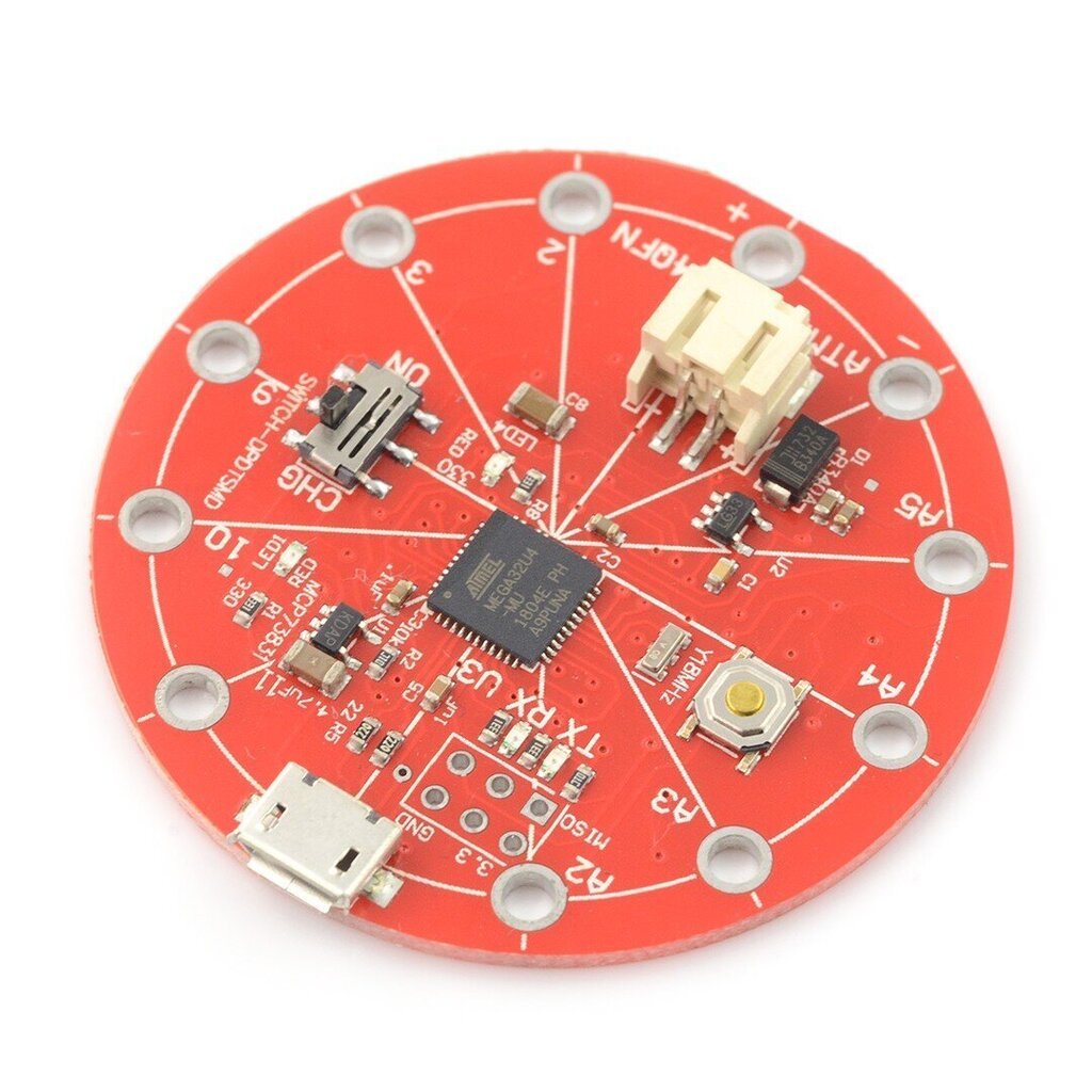 LilyPad Arduino USB - ATmega32U4 mikro-ohjain hinta ja tiedot | Mikrokontrollerit | hobbyhall.fi