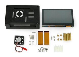 Kapasitiivinen kosketusnäyttö 4.3"; 800x480px DSI suojakotelolla Raspberry Pi:lle, Waveshare 18645 hinta ja tiedot | Mikrokontrollerit | hobbyhall.fi