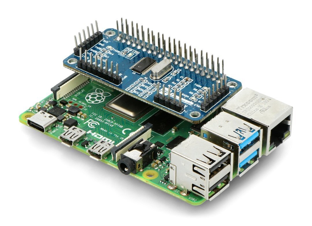 Sarjalaajennus HAT UART, GPIO SC16IS752 Raspberry Pi SB -komponenteille SKU14873 hinta ja tiedot | Mikrokontrollerit | hobbyhall.fi