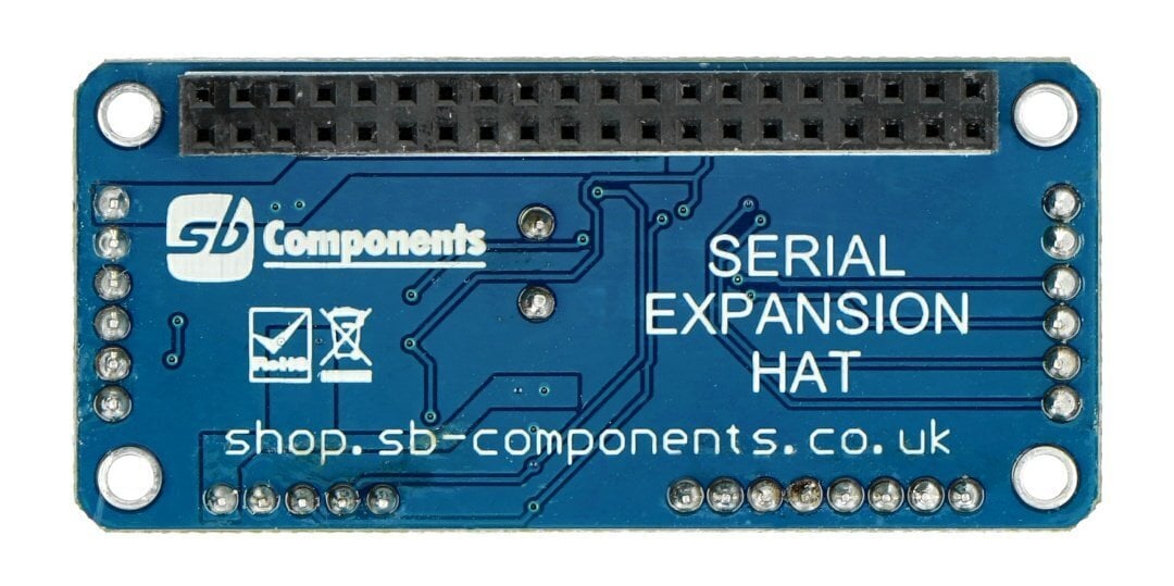 Sarjalaajennus HAT UART, GPIO SC16IS752 Raspberry Pi SB -komponenteille SKU14873 hinta ja tiedot | Mikrokontrollerit | hobbyhall.fi