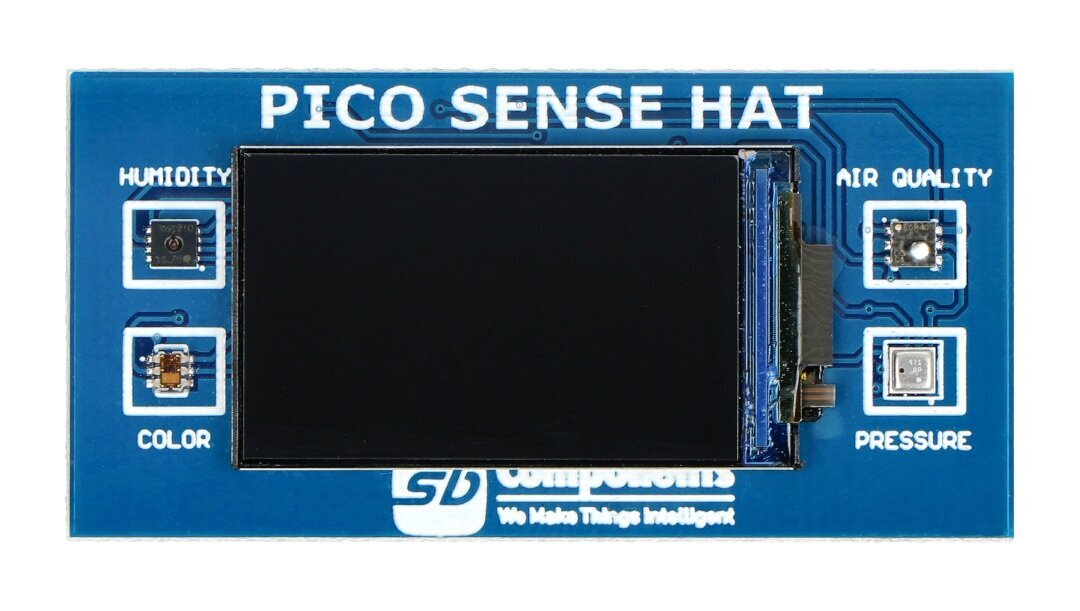 Sense HAT - HAT ympäristöantureilla Raspberry Pi Picolle - SB Components SKU22366 hinta ja tiedot | Mikrokontrollerit | hobbyhall.fi