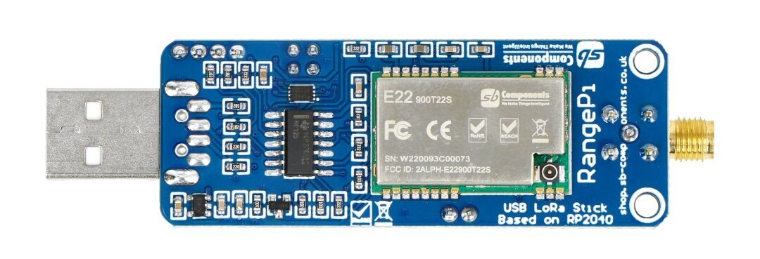 RangePi - LoRa 868 MHz ja RP2040 - USB-tikku - SB-komponentit SKU23011 hinta ja tiedot | Mikrokontrollerit | hobbyhall.fi