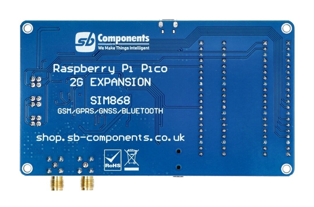 Pico 2G -laajennus - GSM/GPRS/GNSS-laajennuskortti näytöllä - Raspberry Pi Picolle - SB-komponentit 21895 hinta ja tiedot | Mikrokontrollerit | hobbyhall.fi