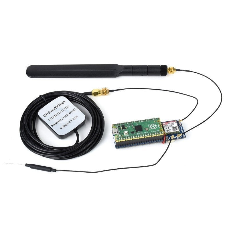 SIM868 GSM/GPRS/GNSS + Bluetooth - Raspberry Pi Pico -viestintämoduuli - Waveshare 20268 hinta ja tiedot | Mikrokontrollerit | hobbyhall.fi