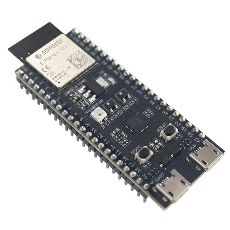 ESP32-S3-DevKitM-1-N8 - WiFi + Bluetooth - minikehityskortti ESP32-S3-MINI-1/1U-sirun kanssa hinta ja tiedot | Mikrokontrollerit | hobbyhall.fi