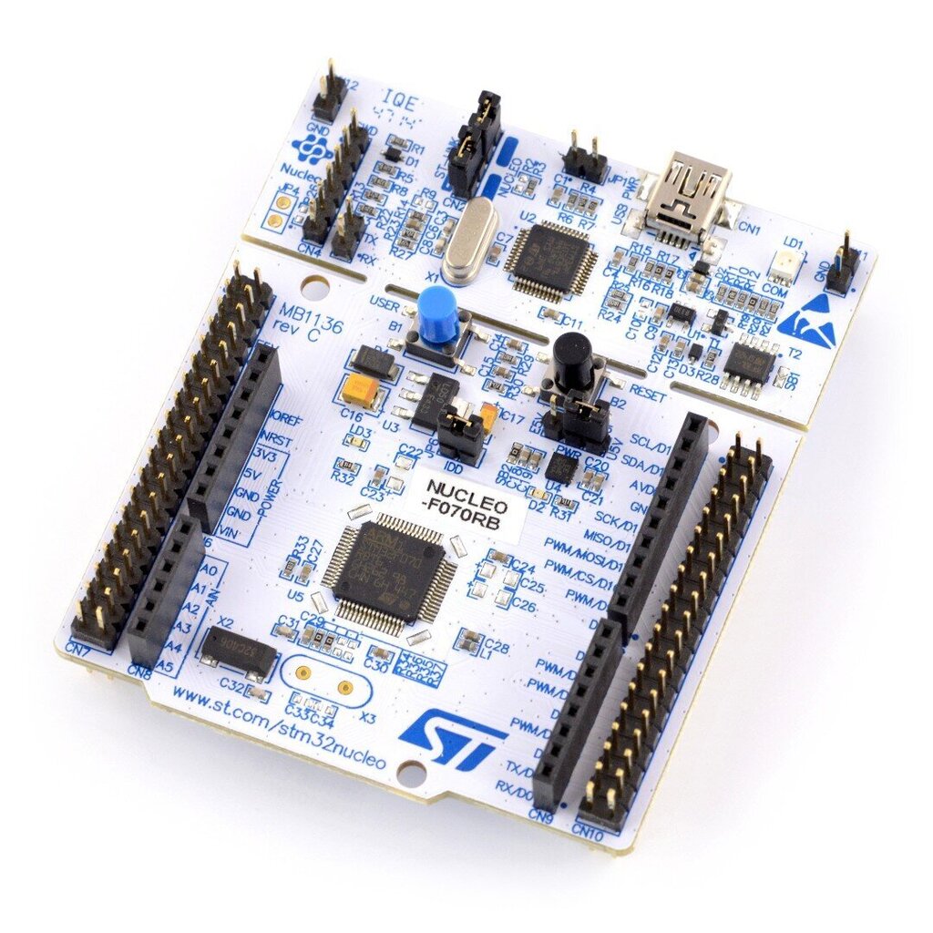 STM32 NUCLEO-F070RB moduuli - STM32F070RB ARM Cortex M0 hinta ja tiedot | Mikrokontrollerit | hobbyhall.fi