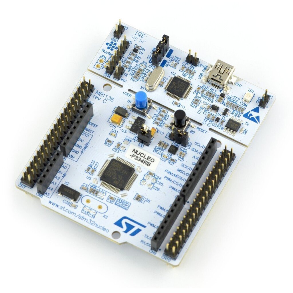 STM32 NUCLEO-F334R8 -moduuli - STM32F334R8T6 ARM Cortex M4 hinta ja tiedot | Mikrokontrollerit | hobbyhall.fi