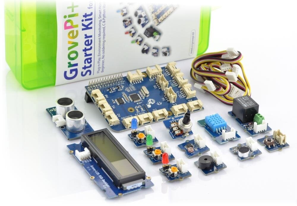 Grove, Pi+ StarterKit Raspberry Pi 4B / 3B+ / 3B / 2B hinta ja tiedot | Mikrokontrollerit | hobbyhall.fi