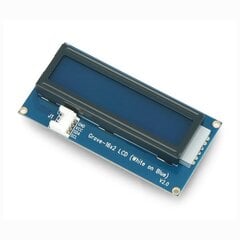 Grove, 2x16 merkkinen LCD-näyttö taustavalolla (valkoinen sinisellä) hinta ja tiedot | Mikrokontrollerit | hobbyhall.fi