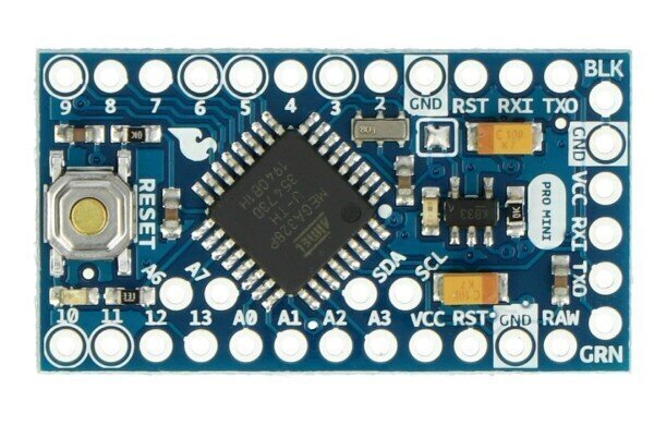 Arduino Pro Mini 328 -moduuli, 3,3 V / 8 MHz, SparkFun DEV-11114 hinta ja tiedot | Mikrokontrollerit | hobbyhall.fi