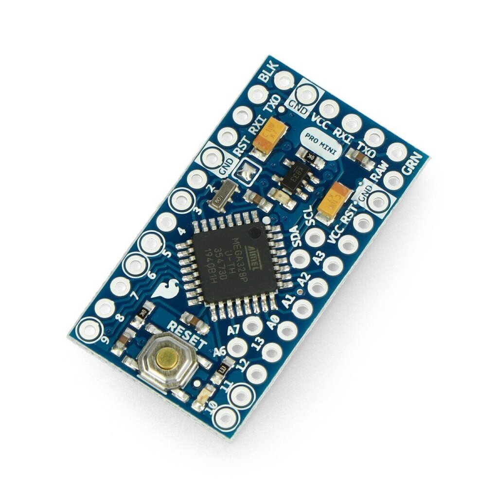 Arduino Pro Mini 328 -moduuli, 3,3 V / 8 MHz, SparkFun DEV-11114 hinta ja tiedot | Mikrokontrollerit | hobbyhall.fi