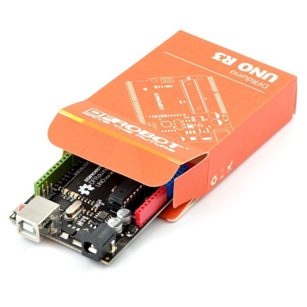 DFRduino Uno v3 - Yhteensopiva Arduinon kanssa hinta ja tiedot | Mikrokontrollerit | hobbyhall.fi