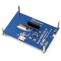 Waveshare Resistive Touch Sensitive -näyttö Raspberry Pi 3/2/B+ -mikrotietokoneelle - LCD TFT 5" 800x480px HDMI + GPIO + Box hinta ja tiedot | Mikrokontrollerit | hobbyhall.fi