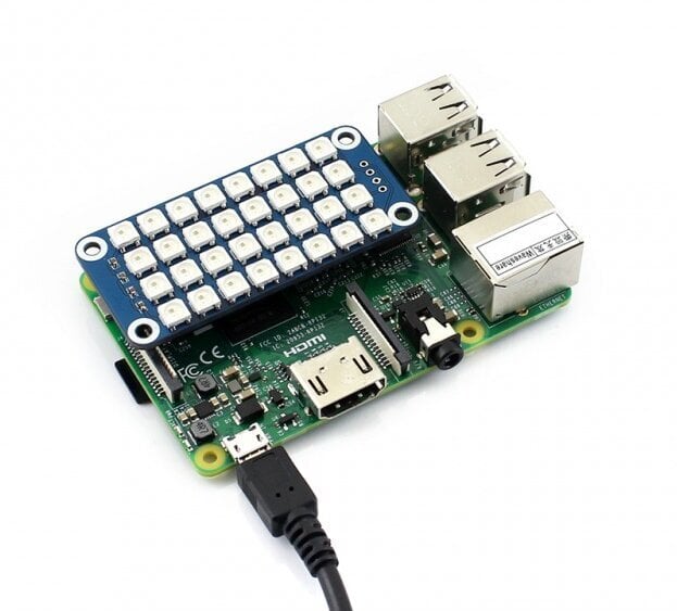 RGB LED -hattu - Raspberry Pi 3/2/Zero Attachment hinta ja tiedot | Mikrokontrollerit | hobbyhall.fi