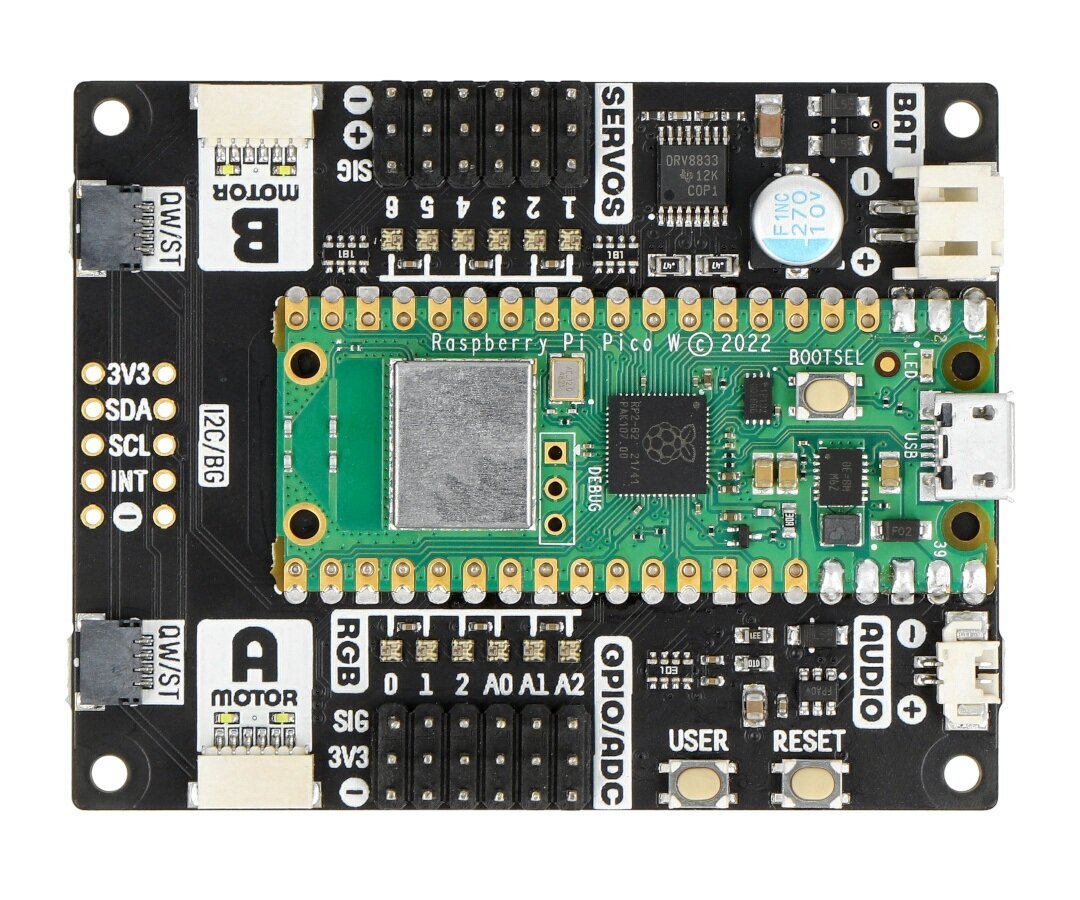 Inventor 2040W - Kehityssarja Raspberry Pi Picolla - PiMoroni PIM633 hinta ja tiedot | Mikrokontrollerit | hobbyhall.fi