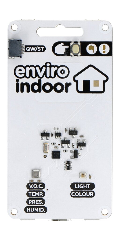 Enviro Indoor Raspberry Pico W -levyllä ja Pimoroni PIM638 -lisävarustesarjalla hinta ja tiedot | Mikrokontrollerit | hobbyhall.fi