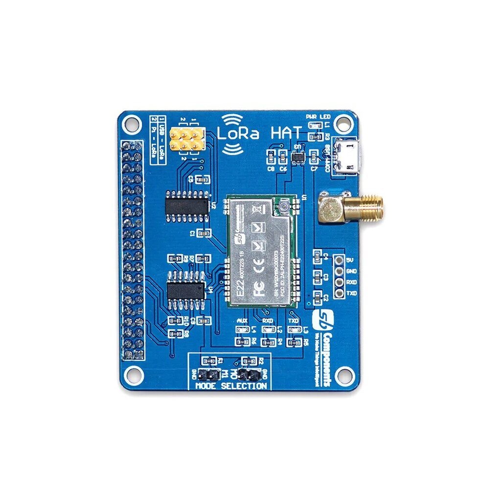 LoRa HAT 868MHz -moduuli Raspberry Pi SB -komponenteille 22571 hinta ja tiedot | Mikrokontrollerit | hobbyhall.fi