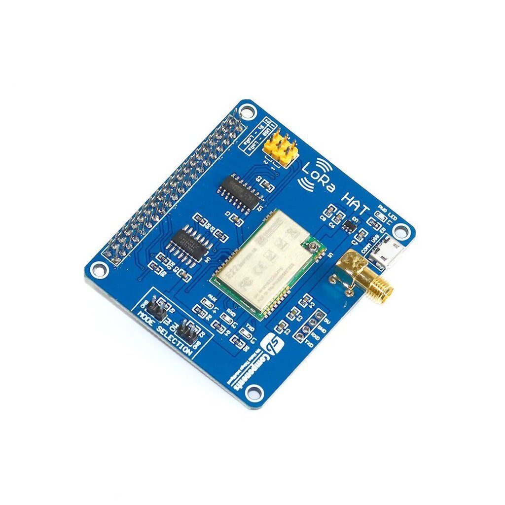 LoRa HAT 868MHz -moduuli Raspberry Pi SB -komponenteille 22571 hinta ja tiedot | Mikrokontrollerit | hobbyhall.fi