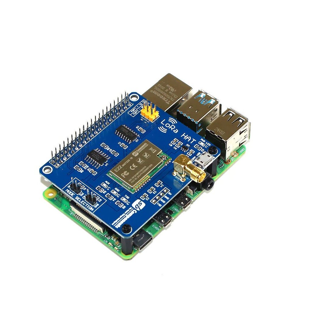 LoRa HAT 868MHz -moduuli Raspberry Pi SB -komponenteille 22571 hinta ja tiedot | Mikrokontrollerit | hobbyhall.fi