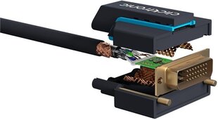 Clicktronic, DVI-D Dual Link/HDMI, 7,5 m hinta ja tiedot | Kaapelit ja adapterit | hobbyhall.fi