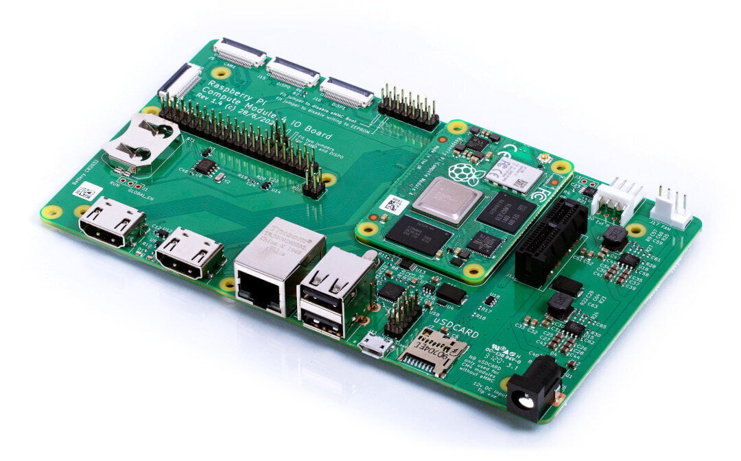 Raspberry Pi CM4IO, laajennuskortti Raspberry Pi CM4:lle hinta ja tiedot | Mikrokontrollerit | hobbyhall.fi