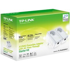 TP-Link TL-PA4010P Kit AV500 hinta ja tiedot | Reitittimet ja modeemit | hobbyhall.fi